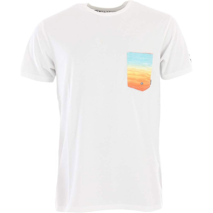 2019 Billabong Hombres Team Pocket Surf Rash Camiseta Blanca N4eq01