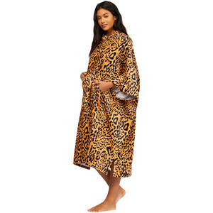 2021 Billabong Womens Hooded Towel Changing Robe / Poncho Z4BR40 - Animal