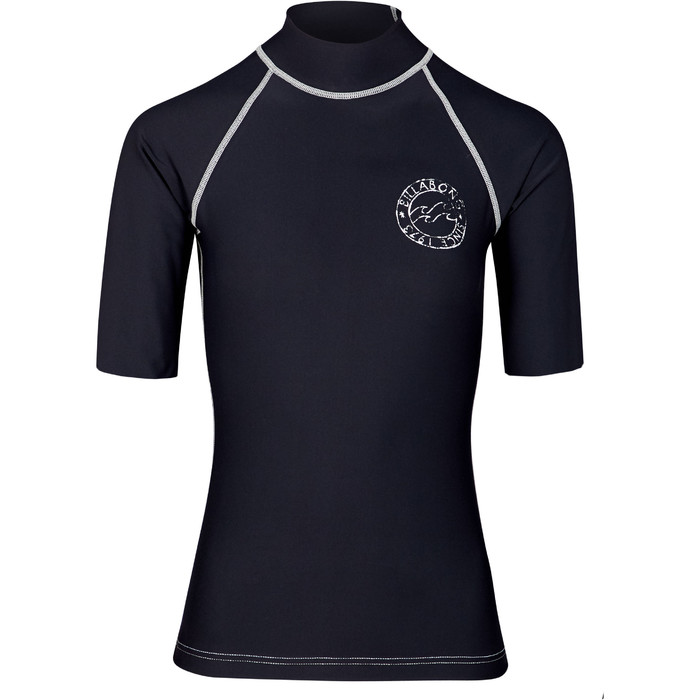 2019 Billabong Womens Logo In Short Sleeve Rash Vest Black Pebble N4GY01