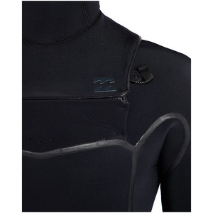 Billabong Furnace Carbon Ultra Hooded 7/6mm Chest Zip Wetsuit Black L47M01