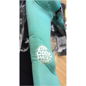 2017 Rip Curl LADIES Omega 5 / 3mm Back Zip GBS Wetsuit Zwart / Turquoise WSM4MW - 2ND