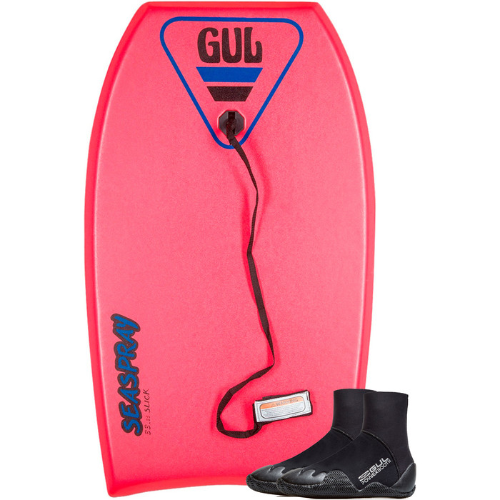 2022 Gul Seaspray Kids 33 Bodyboard & Power Boot Paquete - Rojo