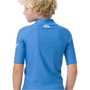 2020 Animal Junior Boys Hiltern Short Sleeved Rash Vest CL0SS610 - Blue