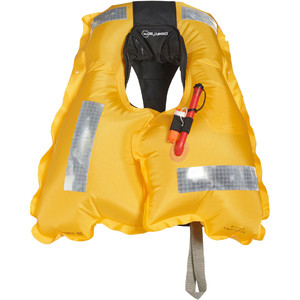 2023 Crewsaver Crewfit + 180N Pro Automatic Harness Lifejacket With Hood & Light 9035BKAP - Black