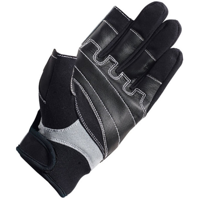 2022 Crewsaver Junior Long Three Finger Gloves Black 6951
