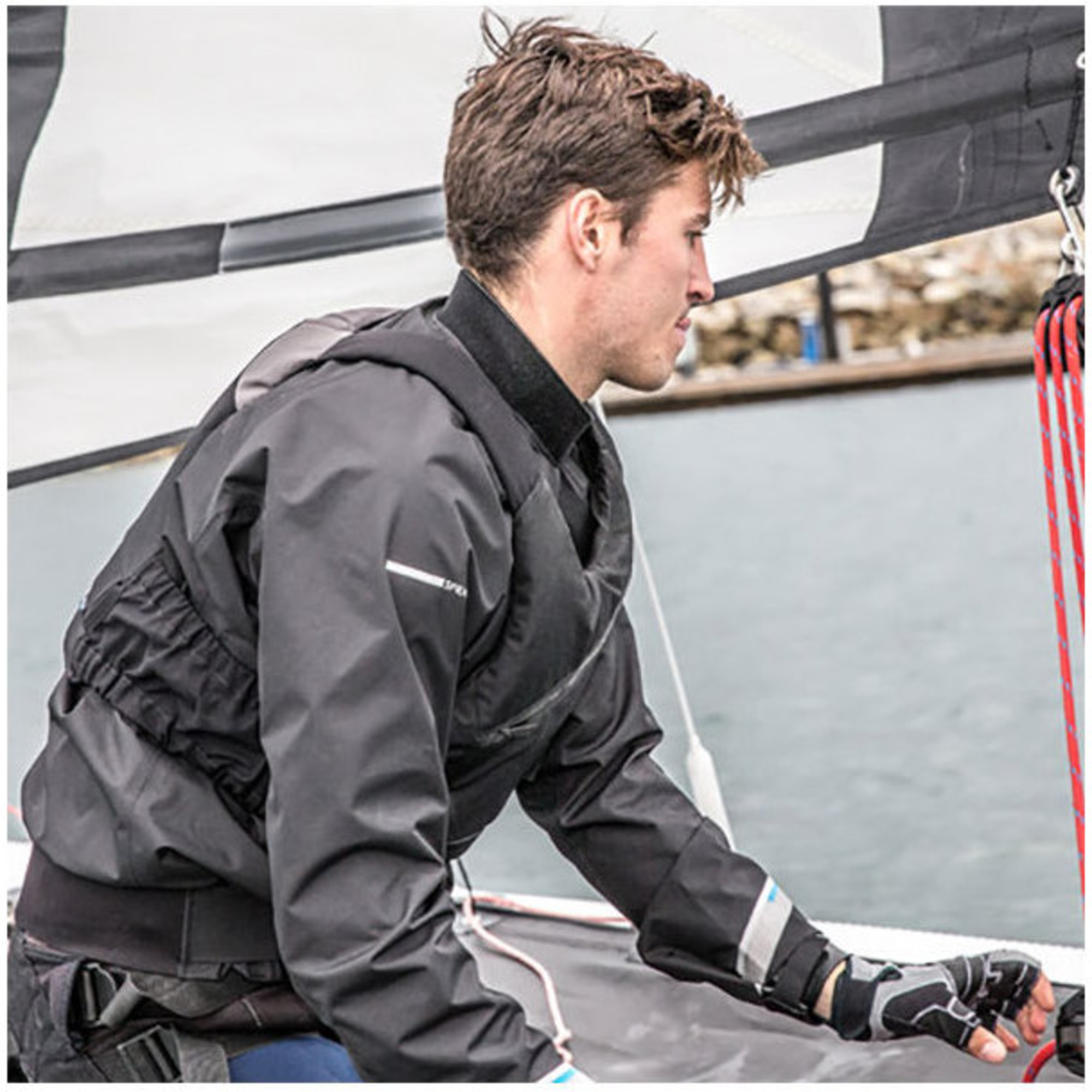 2023 Crewsaver Spray Top Black 6970 Sailing Sailing Dinghy