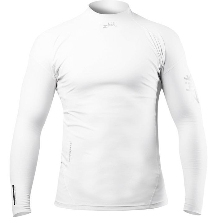 2024 Zhik Mens Eco Long Sleeve Spandex Top DTP-0063-M-WHT - White