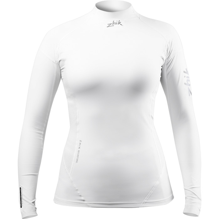 2024 Zhik Womens Eco Long Sleeve Spandex Top DTP-0063-W-WHT - White