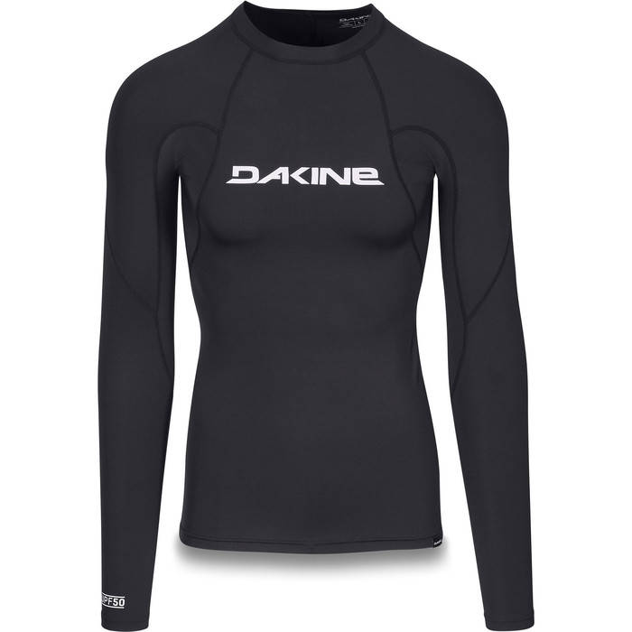 2019 Dakine Mens Heavy Duty Snug Fit Long Sleeve Rash Vest Black 10002280