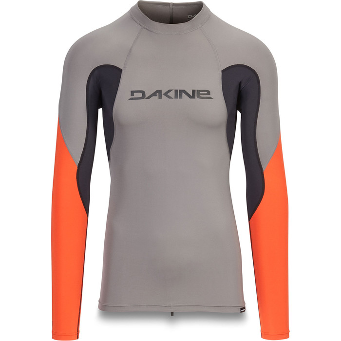 2019 Dakine Mens Heavy Duty Snug Fit Long Sleeve Rash Vest Carbon 10002280