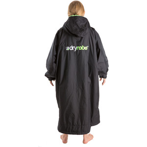 2021 Dryrobe Advance Long Sleeve Premium Outdoor Changing Robe / Poncho DR104 - Black / Green