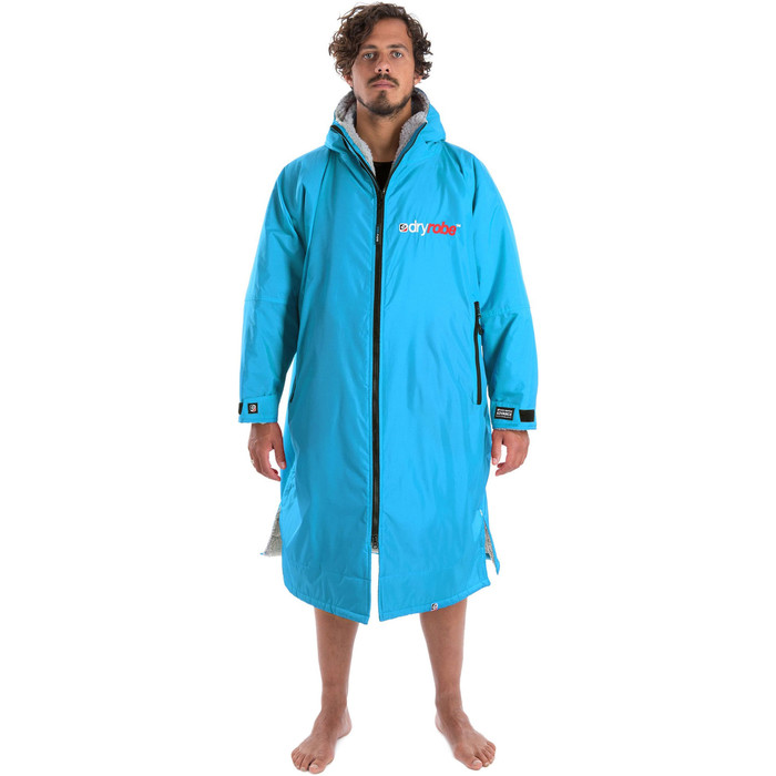 2020 Dryrobe Premium Outdoor Changing Robe / Poncho DR104 Sky / Grey