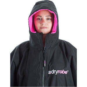 2023 Dryrobe Advance Kortrmet Skiftetj Robe DR100 - Black / Pink