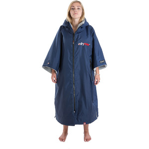 2024 Dryrobe Premium Outdoor Changing Robe / Poncho DR100 - Navy / Gris