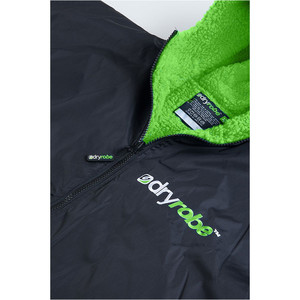 2019 Dryrobe Advance - Short Sleeve Premium Outdoor Changing Robe DR100 - XL Sort / Grn