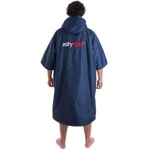Dryrobe Advance - Short Sleeve Premium Outdoor Changing Robe DR100 - M Navy / Grey - OLD LISTING