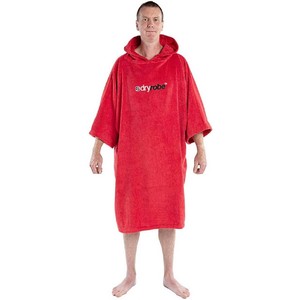 2023 Dryrobe Asciugamano Con Cappuccio In Cotone Biologico Robe Red