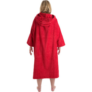 2024 Dryrobe Short Sleeve Towel Changing Robe / Poncho SS TD R - Red