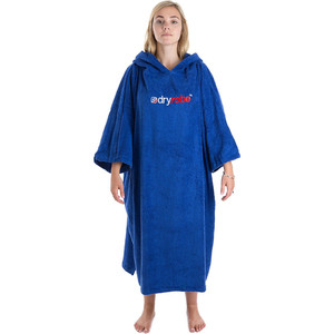 2020 Dryrobe Short Sleeve Towel Changing Robe / Poncho SS TD RB - Royal Blue