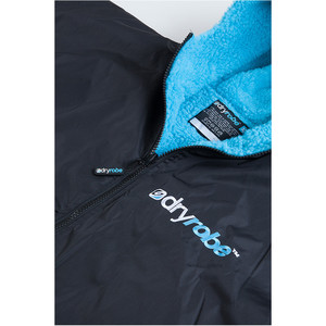 2024 Dryrobe Advance - Short Sleeve Premium Outdoor Changing Robe DR100 - M Black / Blue - OLD LISTING