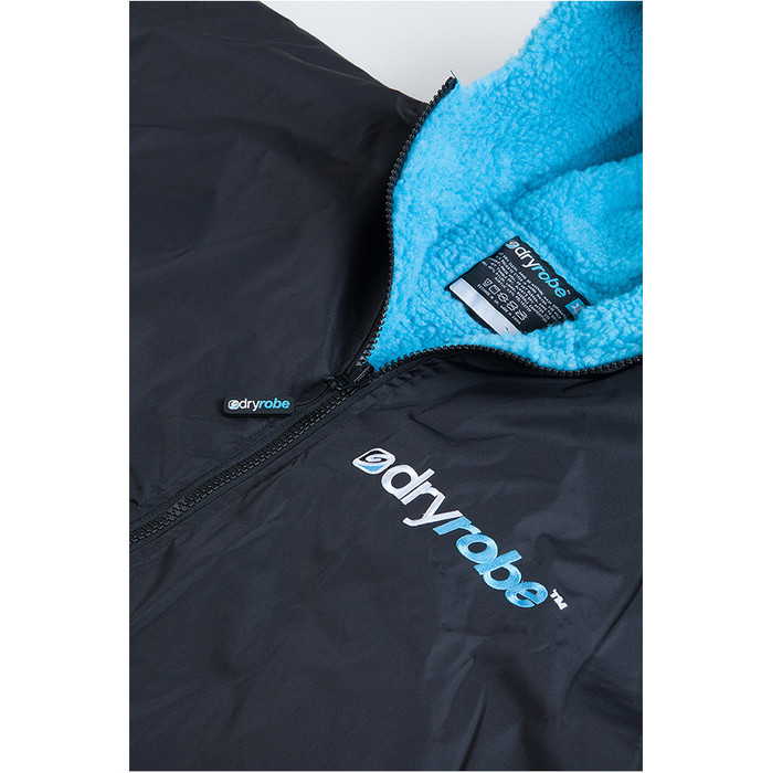 2023 Dryrobe Advance Manica Lunga Change Robe DR100L - Black / Blu