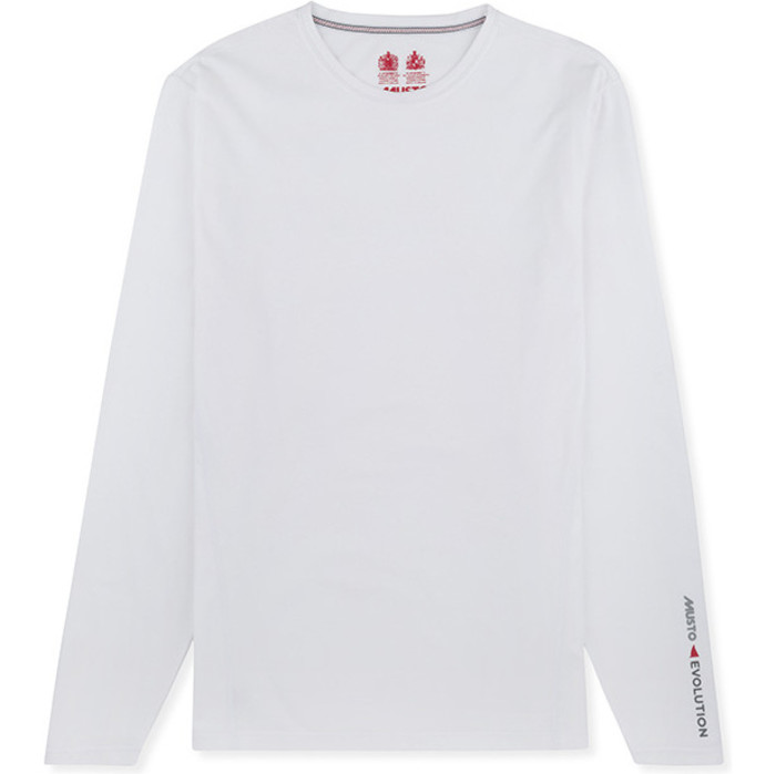 2019 Musto Evolution Sunblock Long Sleeve T-Shirt White EMTS020