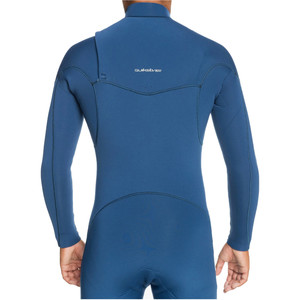 2022 Quiksilver Jongens Everyday Sessions 4/3mm Borst Ritssluiting Gbs Wetsuit EQBW103067 - Insignia Blue
