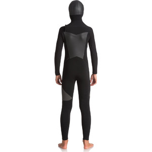 Quiksilver Boys Syncro 5/4/3mm Hooded Chest Zip Wetsuit Black / Jet Black EQBW203001