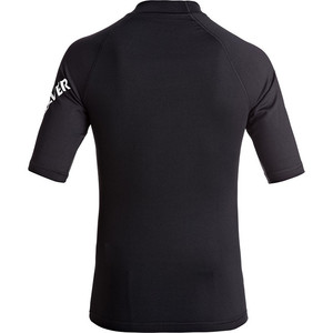 Quiksilver Boys All Time Short Sleeve Rash Vest Black EQBWR03060