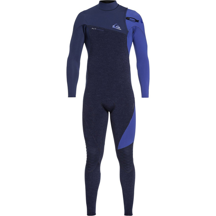 2019 Quiksilver Highline 3/2mm Ritsloos Wetsuit Navy Heather Eqyw103062