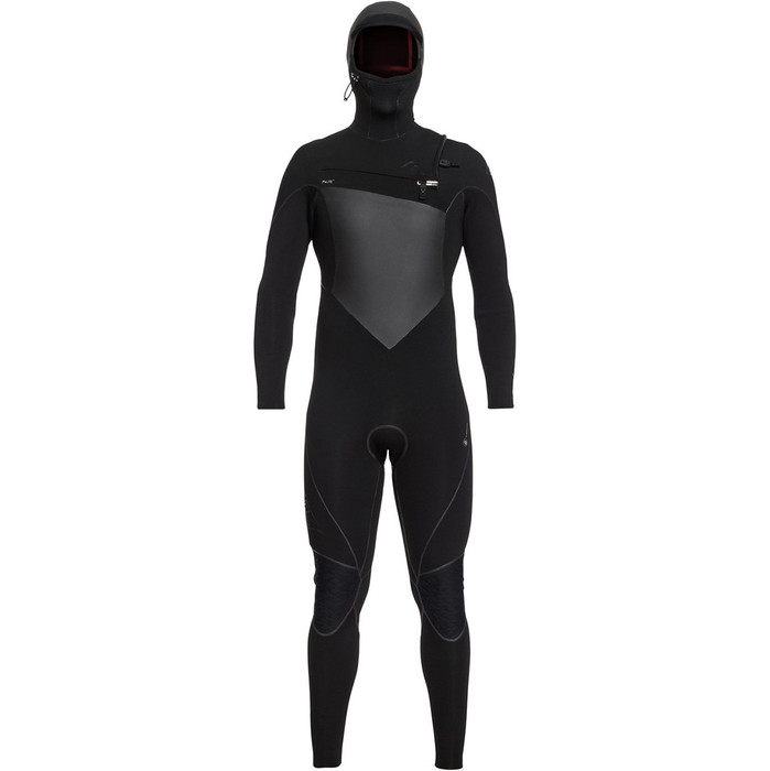 Quiksilver Highline Plus 5/4/3mm Hooded Chest Zip Wetsuit Black EQYW203009