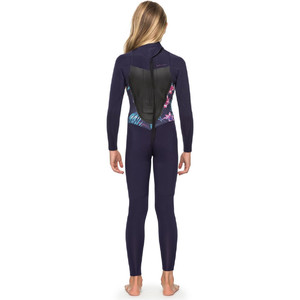 Roxy Girl's Syncro 4/3mm Back Zip Wetsuit Blue Band Ergw103016