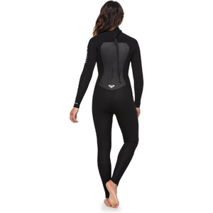 Roxy Womens Prologue 4/3mm Back Zip Wetsuit Black ERJW103039