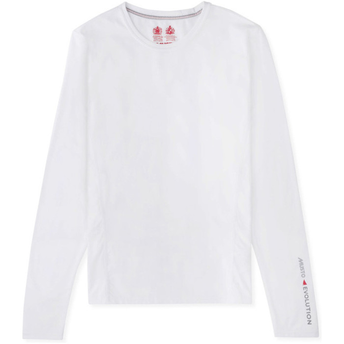 2019 Musto Dame Evolution Sunblock Langrmet T-Shirt Hvid EWTS009
