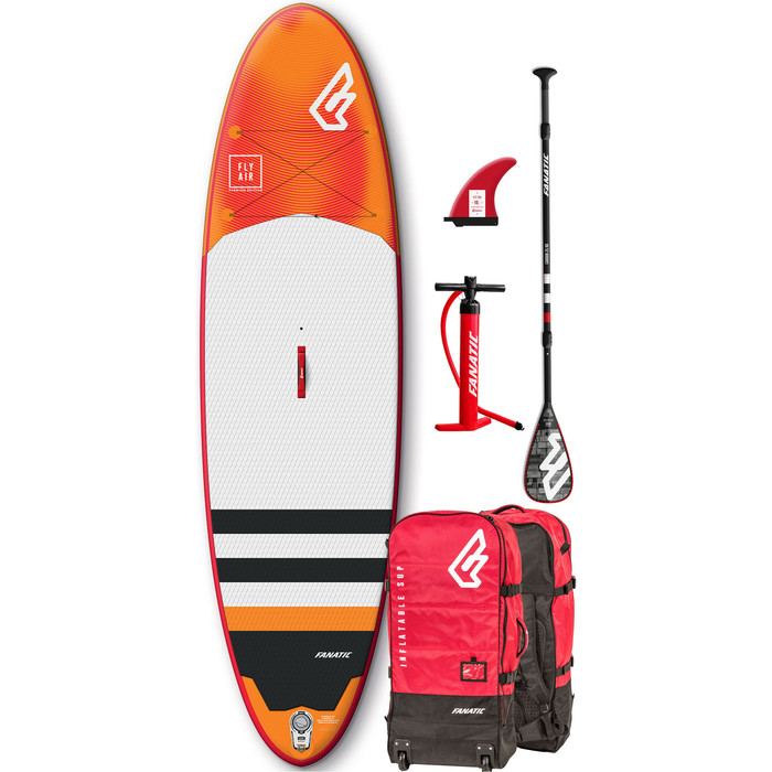 2020 Fanatic Fly Air Premium 10'4 Paquete Inflable Sup 1132-2 - Naranja