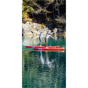 2021 Fanatic Fly Air 9'8 "Pure Pack Sup Gonflable Rouge - Planche, Sac, Pompe Et Pagaie