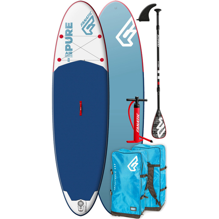 2020 Fanatic Pure Air 10'4 Paquete Inflable Sup Sup 1156 - Azul