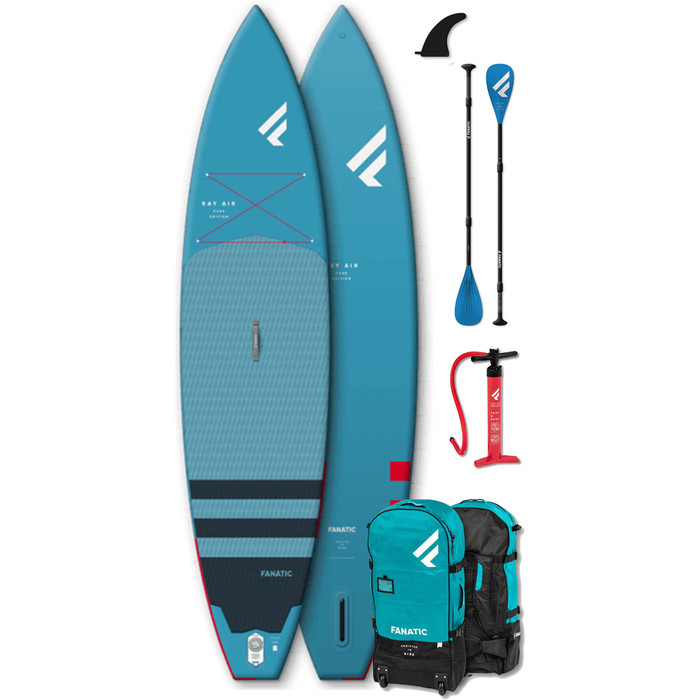 Pack Sup Gonflable Fanatic Ray Air Pure 12'6" 2023 - Planche, Sac, Pompe Et Pagaie