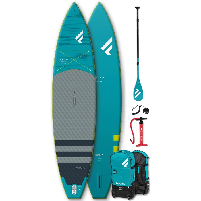 Pack Sup Gonflable Fanatic Ray Air Premium 13'6" 2024 - Planche, Sac, Pompe & Pagaie Carbone 35