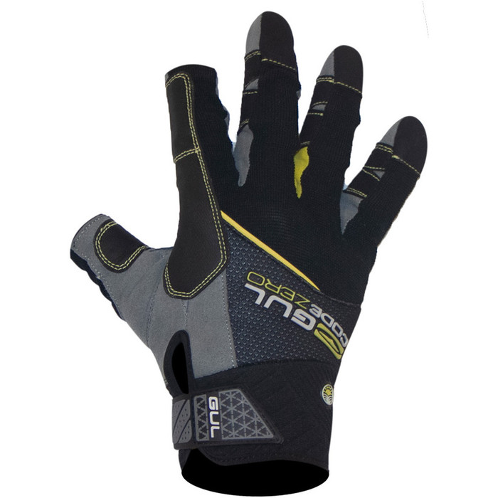 2023 Gul CZ Summer 3-Finger Gloves Black GL1241-B6