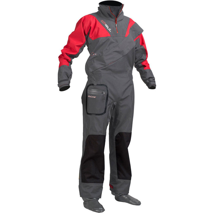Gul Shadow Junior Front Zip Drysuit Trkul / Rd GM0351-A8