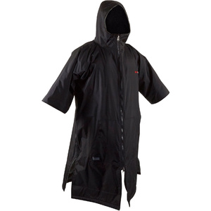 2021 GUL Evorobe Waterproof Change Robe / Poncho AC0128-B6 - Black / Red