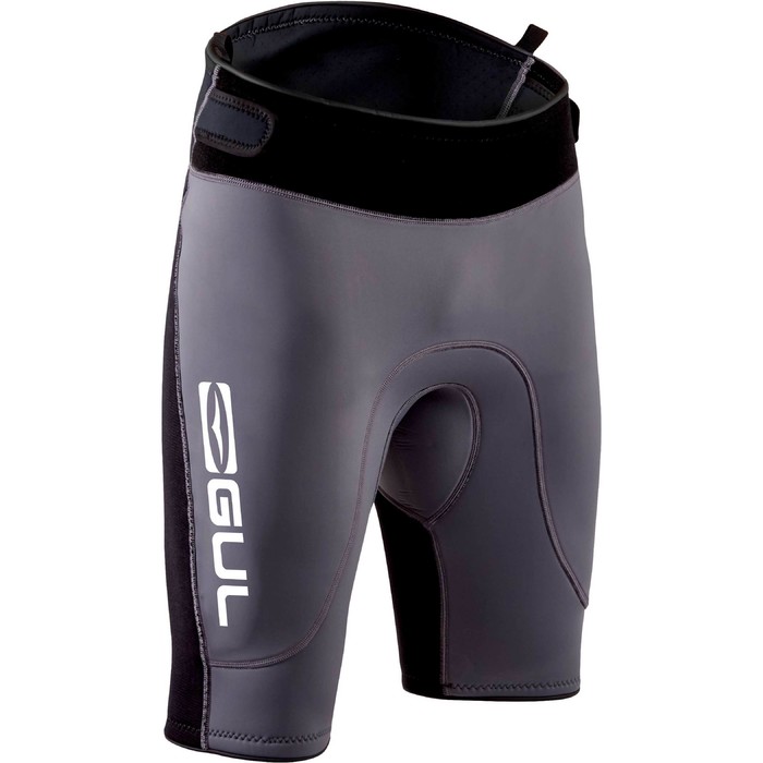 2022 GUL Mens Code Zero 3mm Neoprene Shorts CZ8305-B9 - Black / Grey