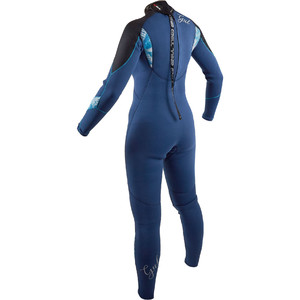 2020 GUL Womens Response 5/3mm Back Zip Wetsuit RE1229-B8 - Blue / Black