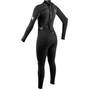 2020 Gul Women Response 3/2mm Back Zip Wetsuit Re1319-b7 - Preto