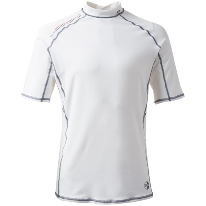 2021 Gill Pro Short Sleeve Rash Vest WHITE 4431