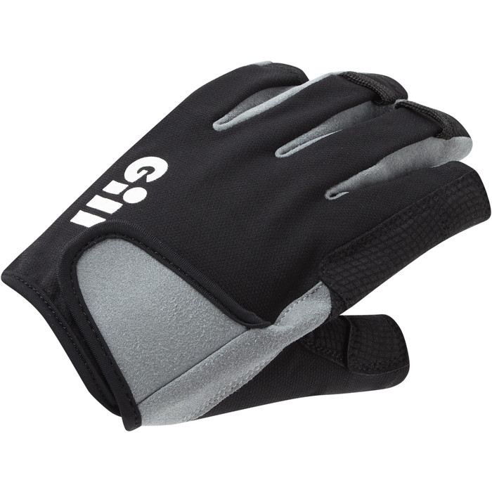 2024 Gill Junior Junior Deckhand Gloves - Short Finger 7043J - Black