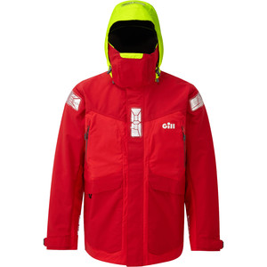 2021 Gill OS2 Mens Offshore Jacket & Trouser Combi Set - Red / Black