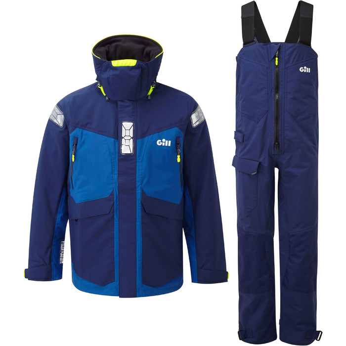 2021 Gill OS2 Mens Offshore Jacket & Trouser Combi Set - Blue