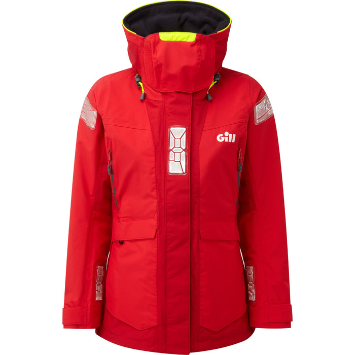 2021 Gill Os2 Chaqueta Offshore Mujer Rojo Os24jw